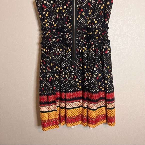 Rachel Roy Fit and Flare Rope Belted Floral Pattern Dress Size 12 - Picture 7 of 11